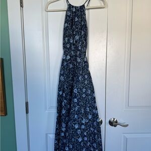 Madewell Floral Halter Maxi Dress